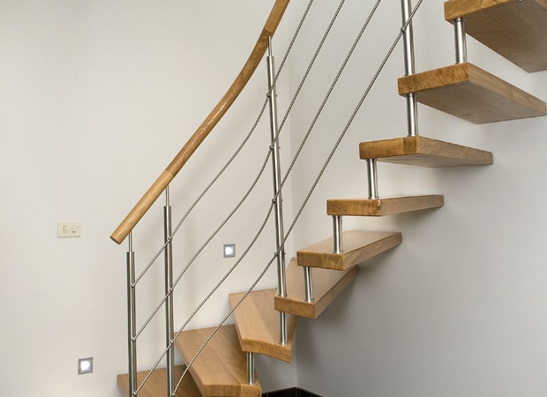 Escaliers avec boulons en acier inoxydable 8